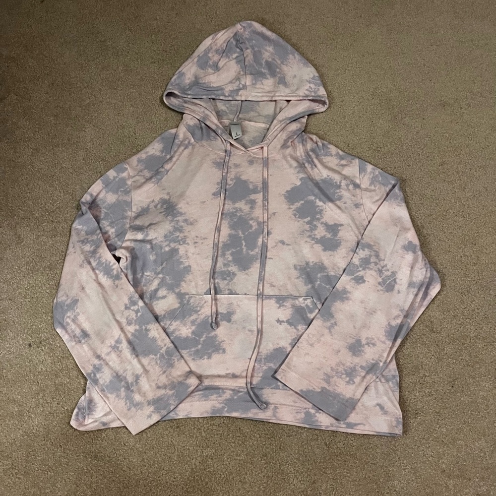Pink and Purple Tie-Dye Hoodie